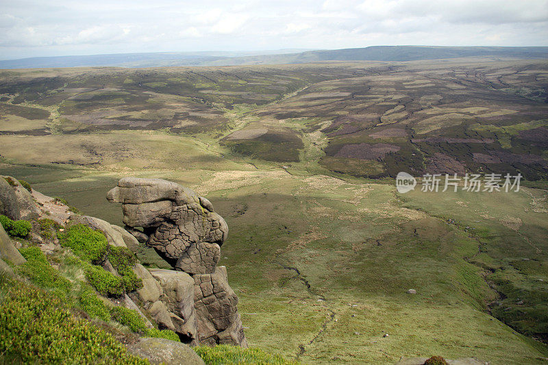 夏天从边缘，Kinder Scout，皮克区英国